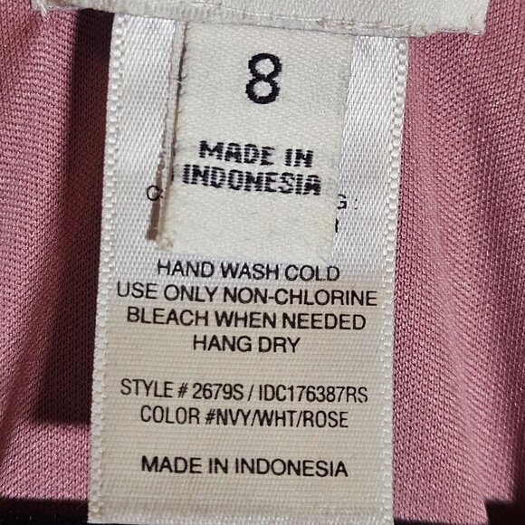 Enfocus Studio Pink & Black Polka Dot Sheath Dress Size 8 - Picture 10 of 13